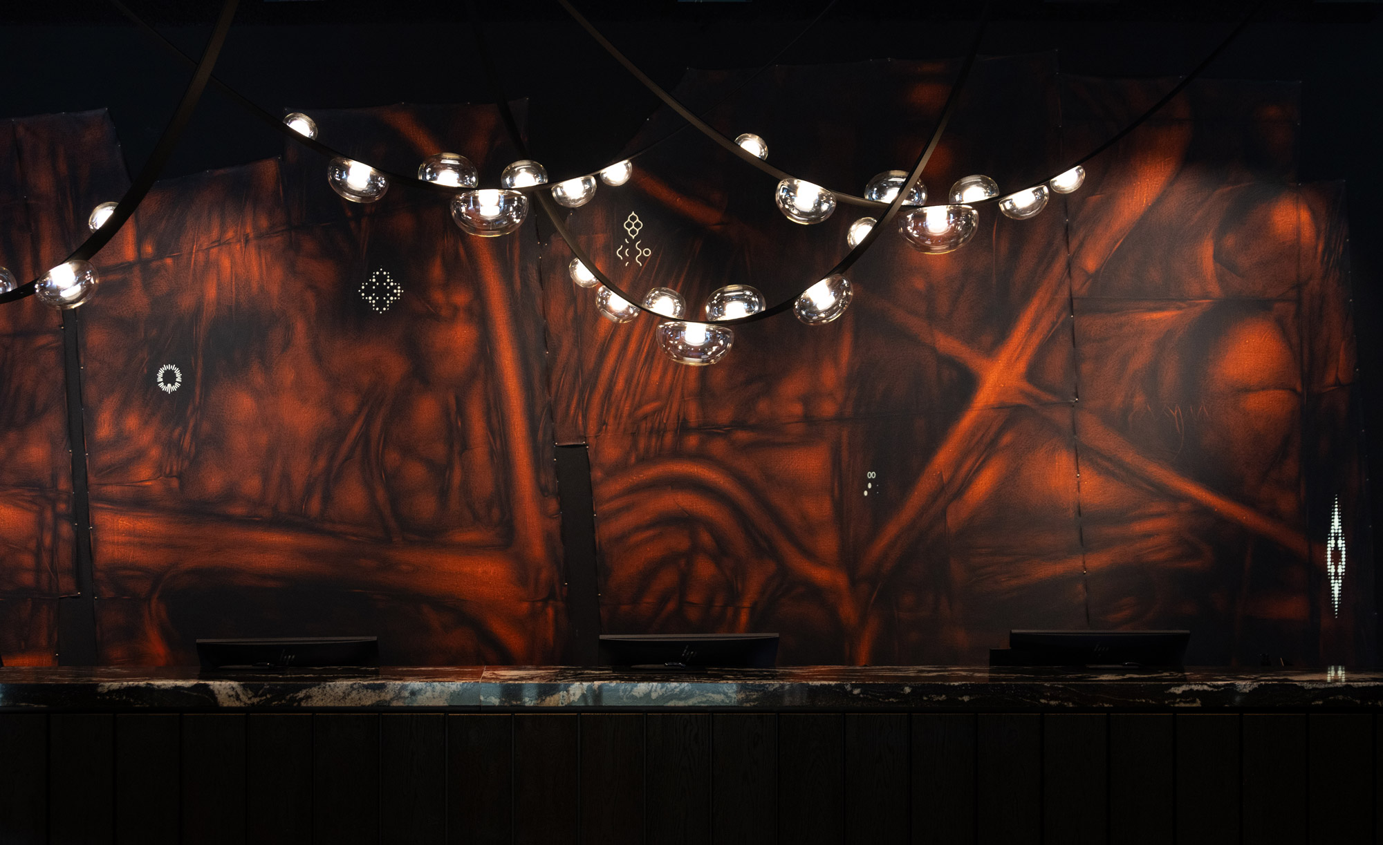 Amber River commission artwork for Cloud One Hotel, Gdansk, by Vasyl Savchenko